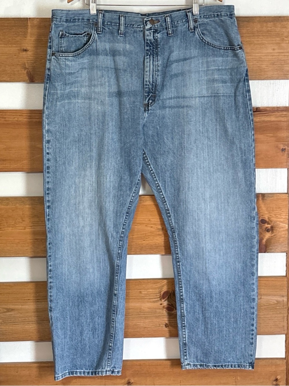 Wrangler Relaxed Fit 5-Pocket 100% Cotton Flat Front Men's Streetware Size 44x30